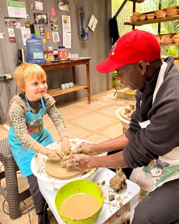 Sunset Pottery Social for creative-wellness Karen Canvas Loft — event booking Kenya
